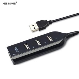 HUB USB 2.0 à 4 ports avec convertisseur câble d'extension station d'accueil pour ordinateur