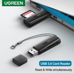 Ugreen-Lecteur de carte 2 en 1 USB vers SD Micro SD TF accessoire intelligent pour ordinateur