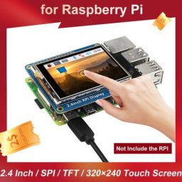 Raspberry Pi – écran tactile LCD TFT de 2.4 pouces 320 × 240 pixels Interface SPI rétroéclairage