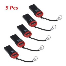Lecteurs de cartes mémoire externes 5 pièces USB 2.0 TF carte Flash Micro SD adaptateur pour