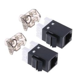 Module réseau UTP CAT6 2 pièces connecteur RJ45 adaptateur de câble prise Keystone