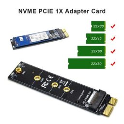 NVME Adaptateur Carte CIE X1 Collecte M.2 PCI-E PCI Express 1X Touche M Support de Connecteur