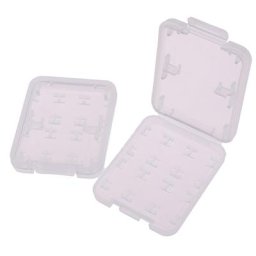 Boîte de rangement transparente 8 en 1 pour carte mémoire Micro SD SDHC TF MS étui rigide de
