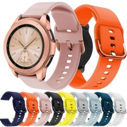 Bracelet de montre en silicone 20mm pour Samsung Galaxy Watch 42mm Sport intelligent à la mode