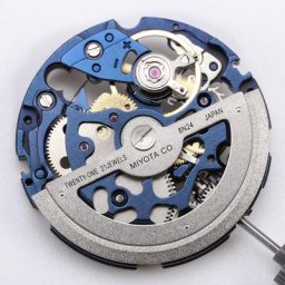 Modules automatiques standard Cal.8N24 mouvement leton version bleue personnalisée mécanisme ata