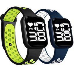 Montre de sport numérique LED étanche pour hommes et femmes montres électroniques unisexes montre