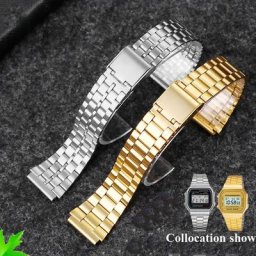 Pour Casio bracelet en acier a158 / a159 / A168 /a169 /b650 /aq230/ 700 petits accessoires de montre