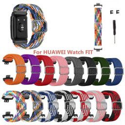 Bracelet de rechange élastique en Textile ajustable en Nylon à dégagement rapide pour montre