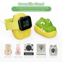 Support de chargeur de bureau en Silicone pour Apple Watch série 8 7 6 SE 5 4 iWatch 45mm 44mm 42mm