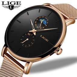 LIGE-Montre-bracelet à quartz en acier étanche pour femme montres décontractées pour femme marque