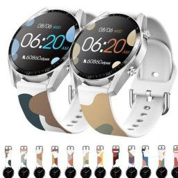 Bracelet en silicone 20mm 22mm pour Samsung Galaxy Watch 4 5 pro Classic/46mm/42mm/active2 Gear
