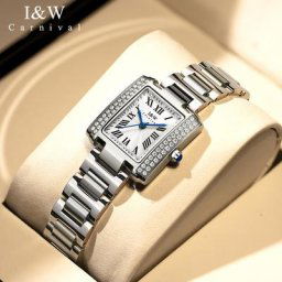 Relogio Feminino I & W – montre carrée pour Femmes nouvelle collection fabrication suisse Quartz