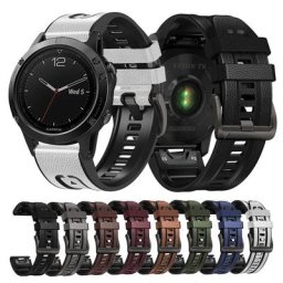 Bracelet en cuir pour Garmin Fenix bracelet de montre à ajustement rapide pour Garmin EPIX