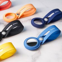 Casque d'écoute avec boucle en silicone pour Apple Airtags étui tracker accessoires coque de