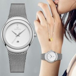 NAVIFORCE – montre-bracelet à Quartz pour femmes marque de luxe étanche en acier inoxydable pour