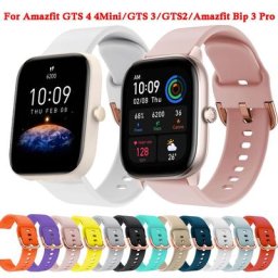 Bracelet en silicone souple pour Xiaomi Amazfit GTS 2 4 Mini bracelet de montre intelligente Huami