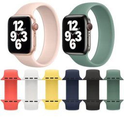 Bracelet en silicone à boucle unique pour Apple Watch ceinture élastique bracelet pour iWatch