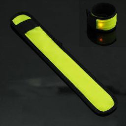 Brassard lumineux LED clignotant en Nylon pour motard accessoire de sécurité réglable
