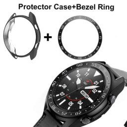 Lunette et étui pour Samsung Galaxy Watch 4 Classic couvercle de protection en TPU cadre