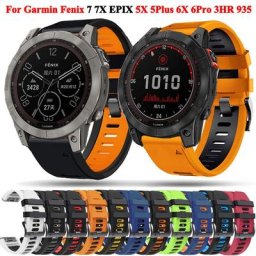 Bracelet de montre en Silicone 22 26MM pour Garmin Fenix 7X 7 6X 6 Pro Fenix 5X 5 Plus Forerunner