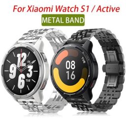 Bracelet en métal pour Xiaomi Mi Watch S1 Active en acier inoxydable couleur 2 pour montre
