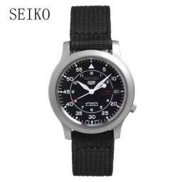 SEIKO-Montre existent en Acier Inoxydable pour Homme Mécanique Toile Verte Mode Décontractée