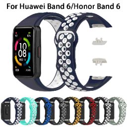 Bracelet de montre Sport en Silicone pour Huawei Honor band 6 Bracelet de rechange souple à la mode