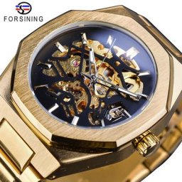 Forsining-Montres Automatiques Mécaniques en Or pour Homme Montres Seton Étanches