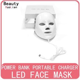 Masque facial LED anti-acné minimalisme thérapie photonique dissolvant déformable remodelage de