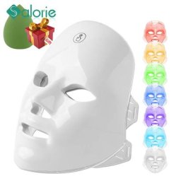Masque Facial LED avec chargeur USB 7 couleurs thérapie à photons rajeunissement de la peau