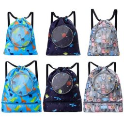 Sac de plage Portable sac pliable pour enfants paniers de rangement de jouets de plage sac à dos