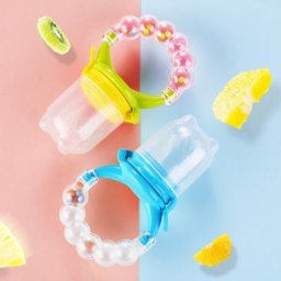 Grignoteuse d'Alimentation pour Bébé Cuillère Anneau de Clochette Extracteur de Jus Sucette à