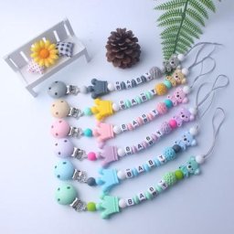 Bébé Sucette Clips Koala Attache-Tétine pour Bébé De Dentition Sucette Jouet À Mâcher Factice Clips