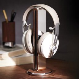 Support de casque de jeu en bois massif métal support d'affichage T1 casque de bureau support