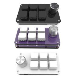 Mini clavier à boutons pour photoshop clavier de jeu mécanique copie et collage 6 prédire
