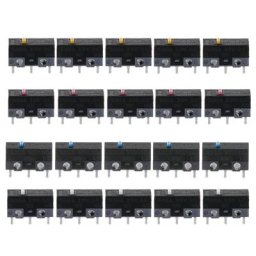Micro-interrupteur HUANO Mouse 594A 3 broches 10 millions de clics de vie 5 pièces nouveau