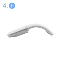Souris Pliable Sans Fil Bluetooth 4.0 Périphérique Ergonomique Tactile Silays euse Ultra Mince