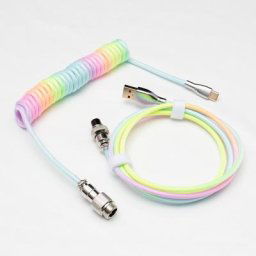 Câble enroulé de type C pour clavier mécanique câble de port USB personnalisé câble enroulé