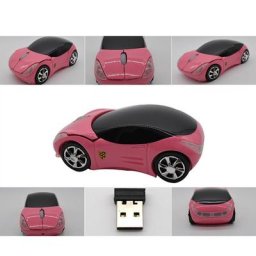 Souris PC sans fil 2.4GHz prise en main confortable pour voiture de course faible consommation