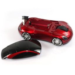 Souris optique sans fil 2021G 2.4 DPI récepteur USB lumière LED en forme de voiture nouveauté