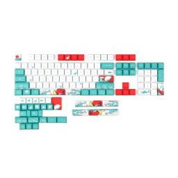 Capuchons de touches de clavier en PBT 128 touches colorés profil XDA pour joueur de jeu Cherry