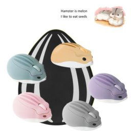 Souris Hamster sans fil 2.4G Design de dessin animé ergonomique optique 3D créative pour