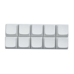 Capuchons de clavier en PBT vierge Installation de clavier mécanique profil 1U 1X XDA sans
