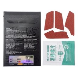 Autocollants latéraux de peau de souris Esports Tiger Gaming bande à prise lisse degré de sueur