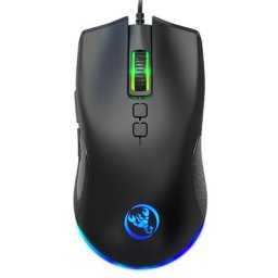 Souris optique de jeu ergonomique et filaire 6400DPI 7 touches USB pour ordinateur portable et