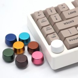 Bouton rond en métal pour clavier mécanique boutons pour claviers de documents bleu rouge noir