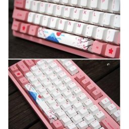 Keycap – barre d'espace en PBT pour montage Fuji profil Cherry 6.25U pour sous-lit à cinq côtés
