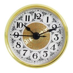 Horloge à Quartz Artisanale Classique Cadran de 70mm Chiffre Romain Mouvement d'Insertion avec