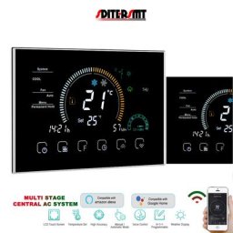 Thermostat intelligent programmable Tuya Home contrôle WiFi pompe à chaleur système AC central