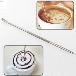 Machine à expresso à café Latte stylo d'art utile outil en acier inoxydable Machine à café